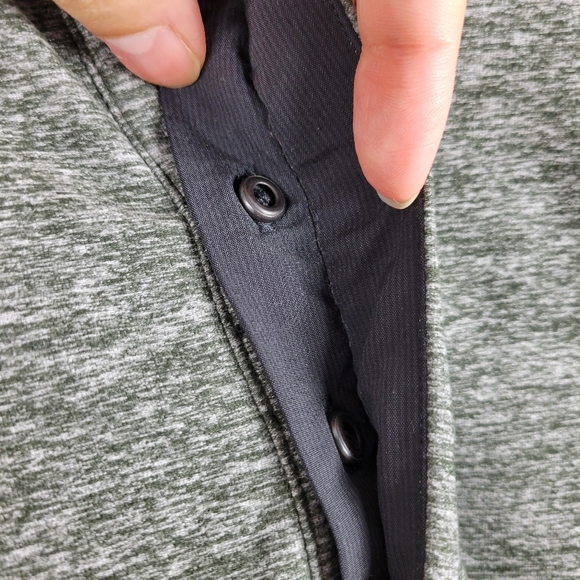 Lululemon Surge Long Sleeve Quarter Button Up Space Dye Long Sleeve Henley Tee - Picture 5 of 10